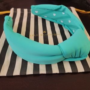 Lele Sadoughi Aqua Neoprene headband